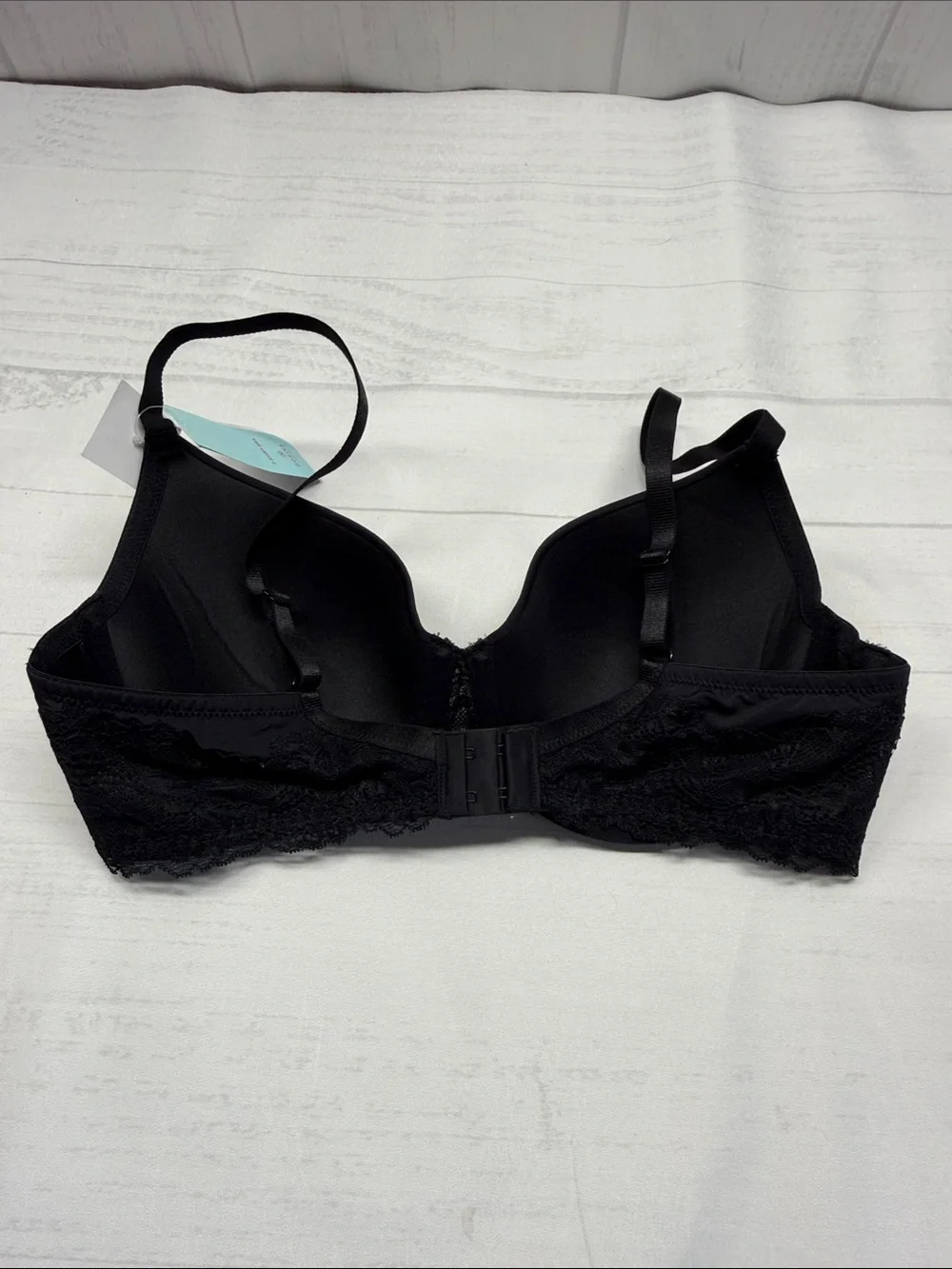 Dorina Curves NWT Black Lace Trim Adele 3 T-Shirt Padded Underwire Bra Size 36D
